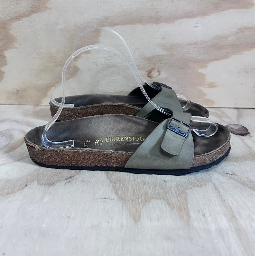 Birkenstock - Madrid Slide - Sandals - Gray/Brown - Women's - 7